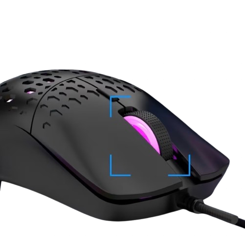 ماوس ألعاب احترافية RGB سلكية – تصميم خفيف مهوّى 126مم – استجابة عالية ودقة فائقة